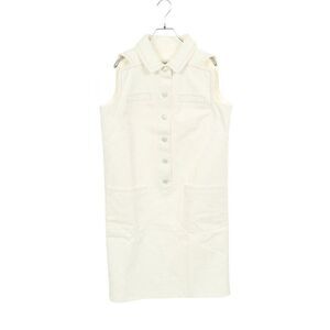 Chanel Dress Coco Mark 32 RUE Cambon Button Denim P60799v45888 Cotton Dress